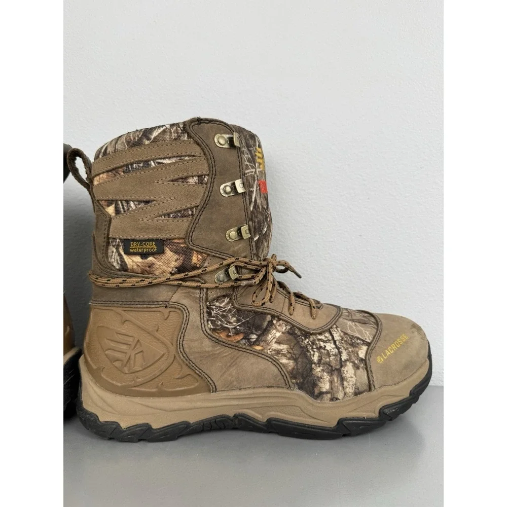 Lacrosse Windrose Boots Mens 12 Realtree Camo Winter Hunting 1000g Waterproof 8
